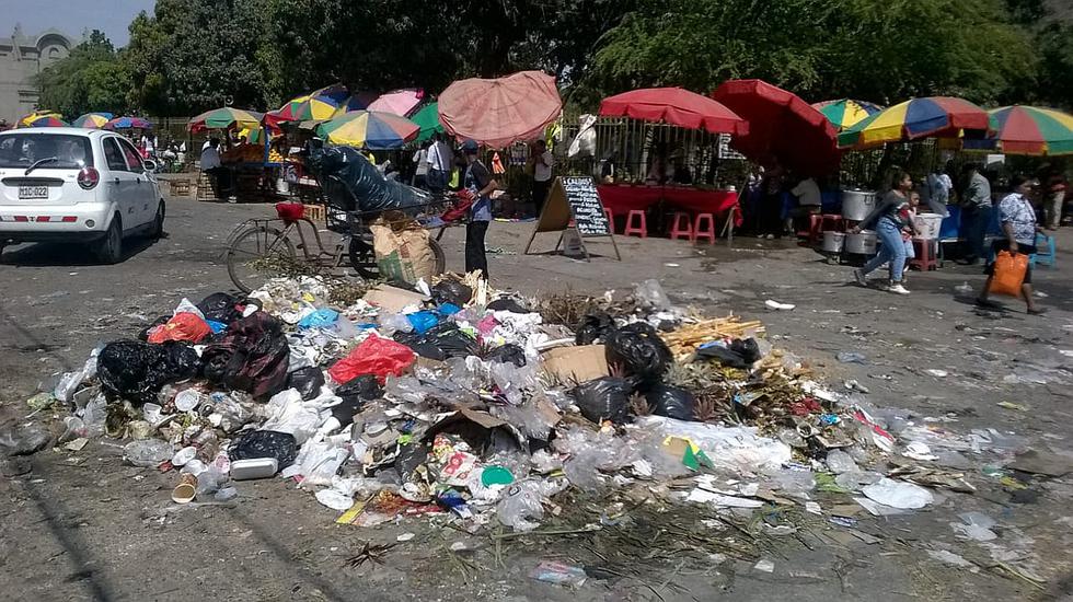 Aumenta cúmulos de basura en el Mercado Modelo de Chiclayo