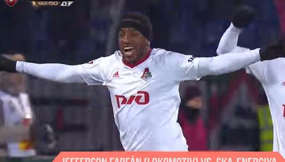 Gol de Jefferson Farfán en el último minuto mantiene al Lokomotiv puntero en la liga rusa (VIDEO)