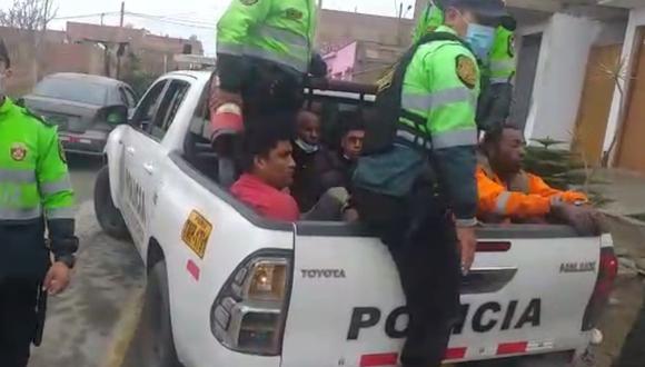 Los detenidos fueron trasladados a la Depincri de Chorrillos donde son investigados. (Foto: Municipalidad de Surco)