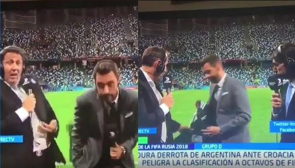 Tiran camiseta a periodista tras goleada de Croacia sobre Argentina (VIDEO)