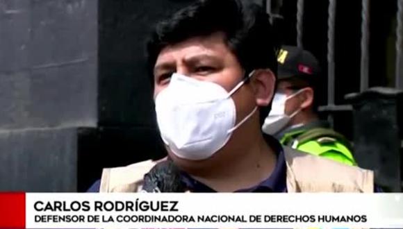 Rodríguez fue detenido el día martes tras la protesta contra Manuel Merino.