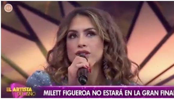 Milett Figueroa terminó siendo eliminada del programa y no llegará a la final del reality de Gisela Valcárcel. (Foto: Captura América TV)