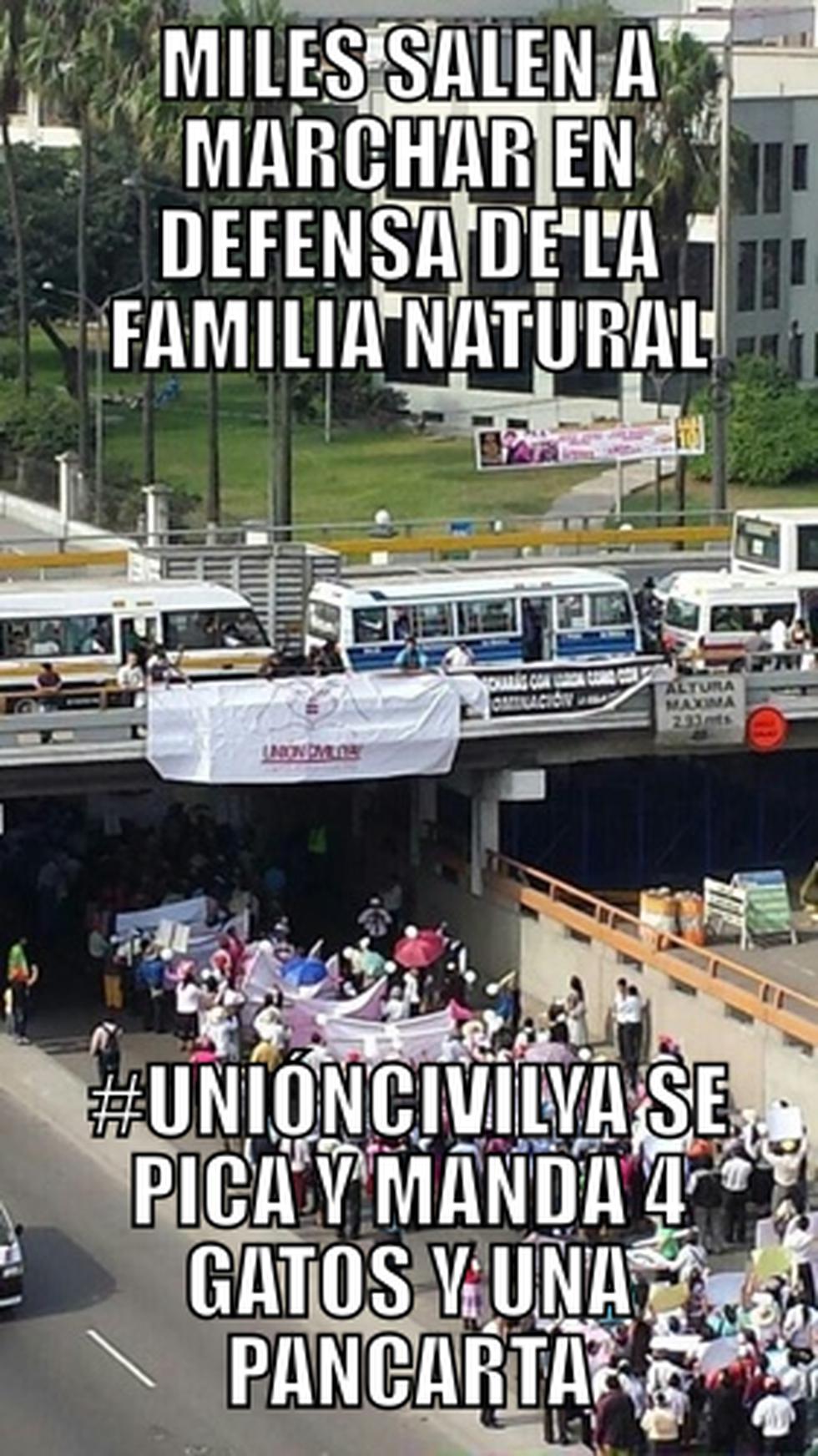 FOTOS: Fue masiva marcha contra la unión civil gay en Lima 