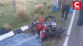 Puno: motociclista murió tras despiste de su unidad