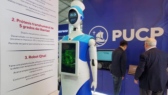 Proyecto robot Qhali es presentado en Perumin 36 en Arequipa. (Foto: GEC)