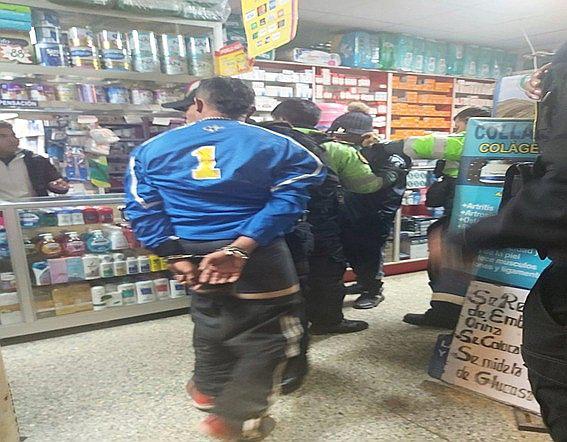 Colombianos intentaron asaltar una farmacia en pleno centro de la ciudad de Puno
