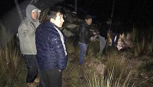 2 muertos genera el despiste de una combi en la carretera que une a Parinacochas y Ayacucho