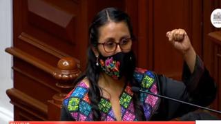 Ruth Luque sobre proyecto de Perú Libre: “La libertad de expresión es la base de la democracia”