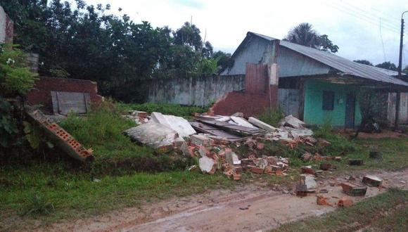 El distrito de Lagunas, en Alto Amazonas, región Loreto, fue uno de los más afectados por el sismo del 28 de noviembre del 2021. (Foto: @geovanniacate)
