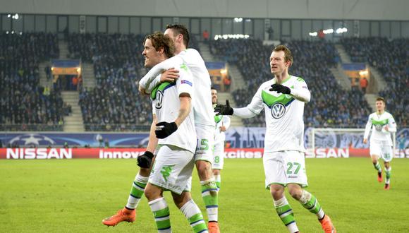 Champions League: Wolfsburgo venció 3-2 al Gent en Bélgica