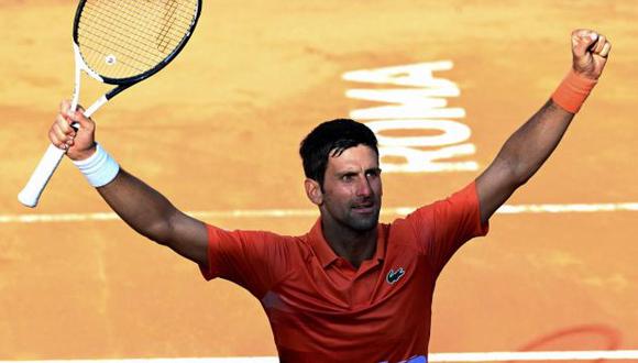 Novak Djokovic ganó el título del Masters 1000 de Roma. (Foto: AFP)
