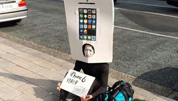 Japoneses acampan para comprarse el iPhone 6 nueve días antes de salir a la venta