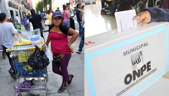 Tres millones de votantes en Lima son trabajadores informales