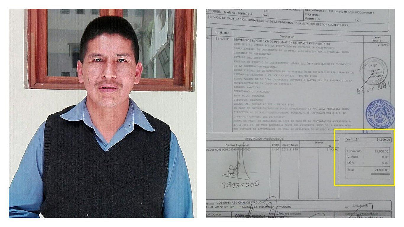 Pagan consultoría de 21 mil 900 soles por organizar documentos en el GRA 