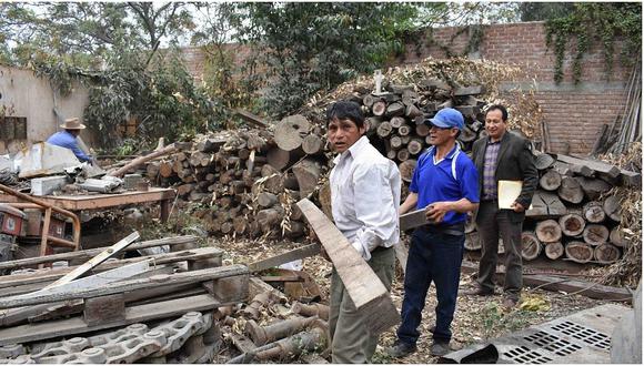 Transfieren 700 piezas de madera para proteger a 800 vicuñas en Santiago de Chuco