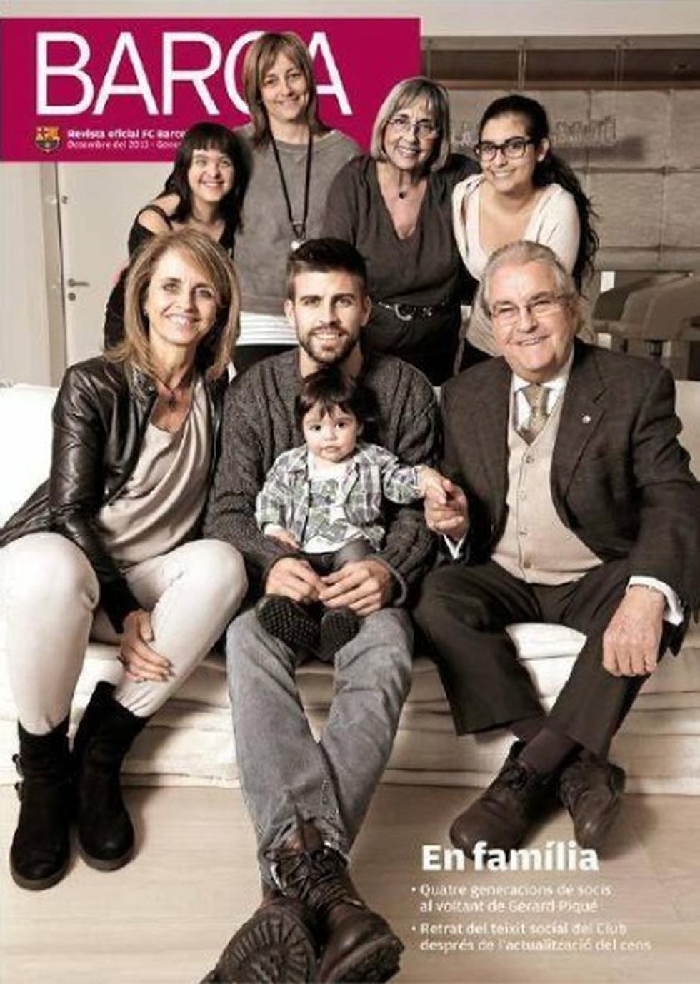 Gerard Piqué posó con su bebé para revista