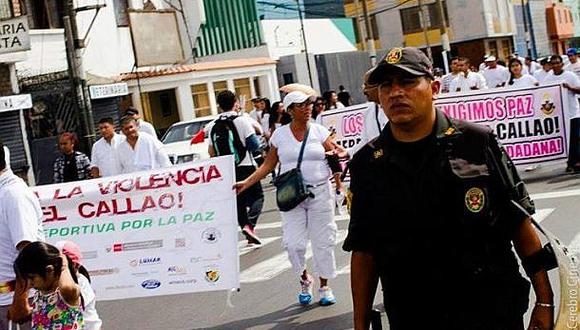 ​Callao: Autoridades y vecinos participaron en marcha por la paz en La Perla