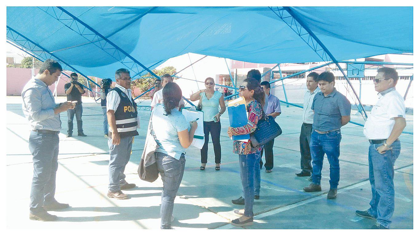 Casma: Inspeccionarán techos de campos deportivos de colegios