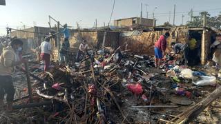 Incendio consume precaria vivienda en el AA. HH. Las Casuarinas en Chincha