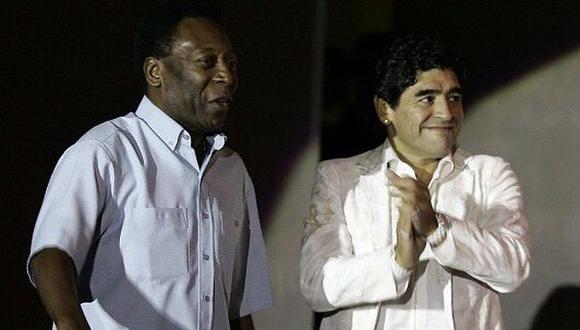 Pelé dedicó una publicación a Diego Maradona. (Foto: Twitter)