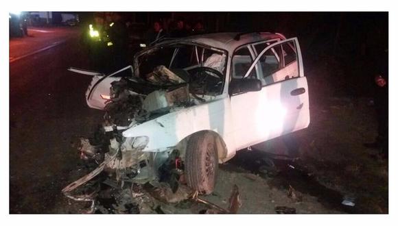 Áncash: Choque entre dos vehículos deja un muerto y 11 heridos 