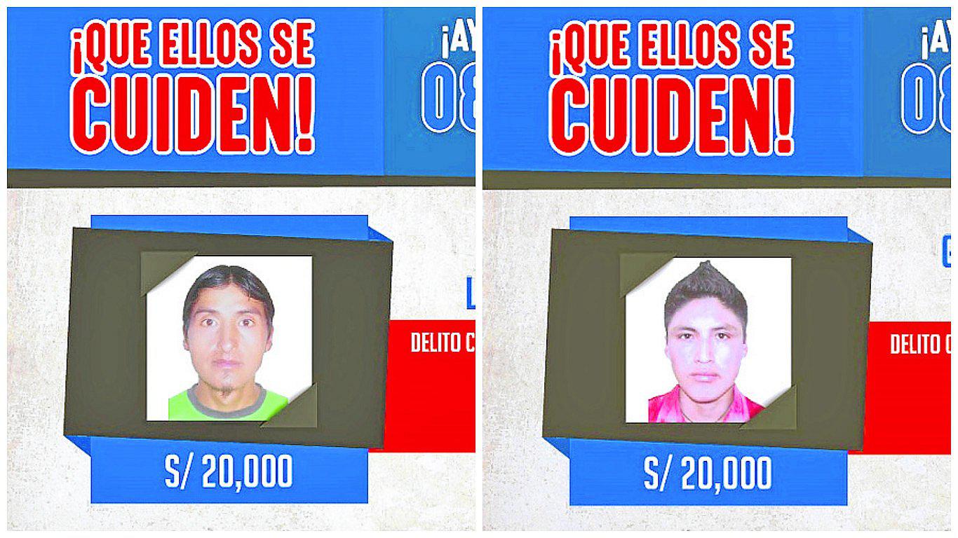 ​Ofrecen 135 mil soles por siete delincuentes más buscados de Huánuco