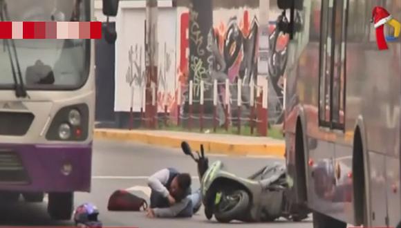 Accidente (Foto: Captura: Panamericana Televisión)