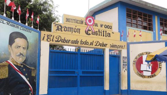 Dibujo obsceno en I.E Ramón Castilla