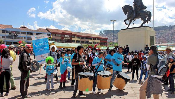 Intervenciones artísticas contra el uso de las drogas en Cusco