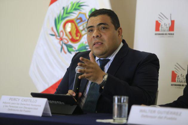 Percy Castillo, adjunto de Derechos Humanos de la Defensoría del Pueblo. (GEC)