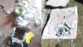 Cusco: pretenden ingresar droga y celulares a penal camuflados dentro de ‘piedras’ (FOTOS)