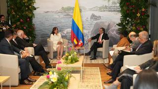 Dina Boluarte y nuevo canciller sostuvieron reunión con presidente electo de Colombia, Gustavo Petro
