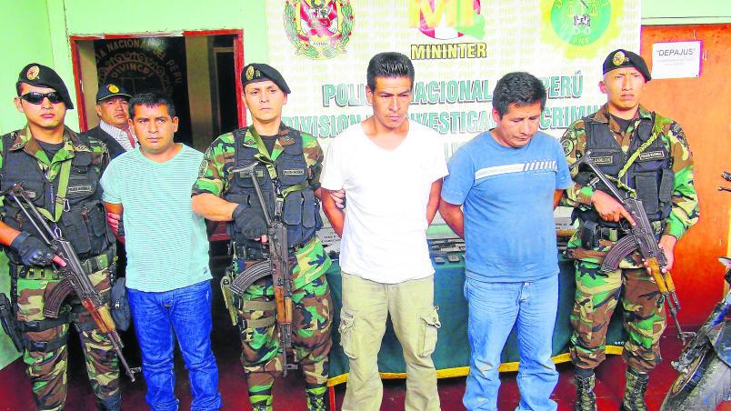 Vraem: Caen tres con armas de guerra