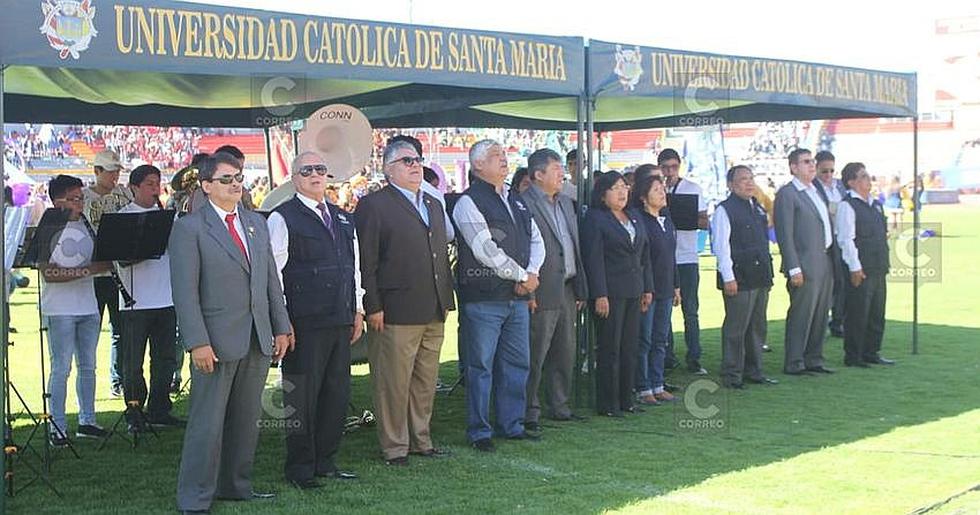 Inauguran los Juegos Cachimbo de la Universidad Católica  de Santa María  