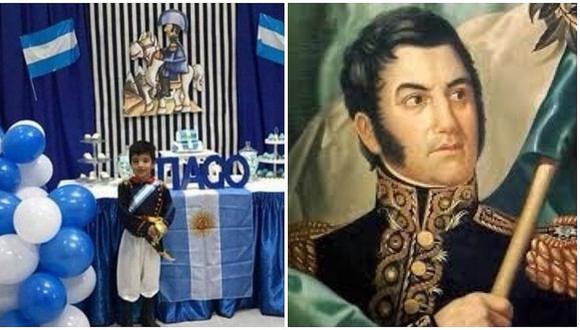 Niño sorprende con fiesta de cumpleaños sobre José de San Martín (VIDEO)