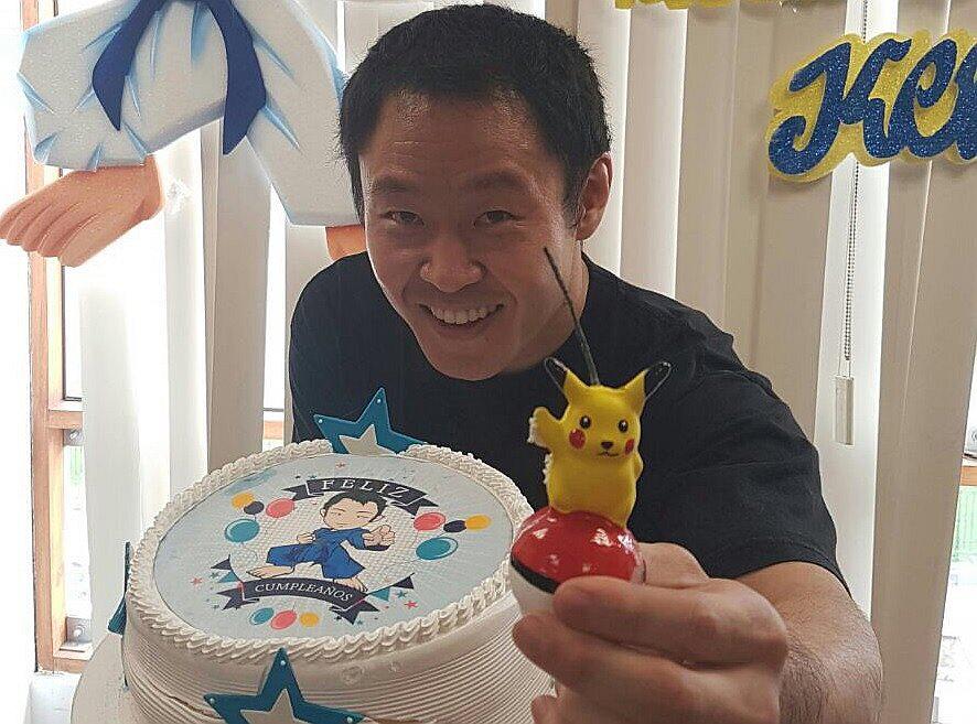 Kenji Fujimori celebró su cumpleaños con Pikachu y no habló de Hábeas Corpus
