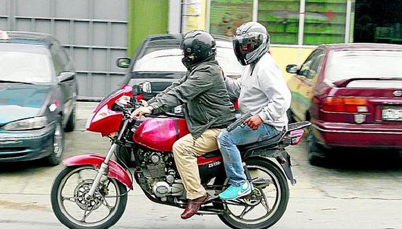 Proyecto de ley que prohíbe motos con dos personas ya está lista en pleno del Congreso