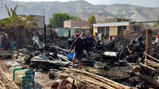 Cuatro familias perdieron sus viviendas tras incendio en Uraca-Corire, en Arequipa