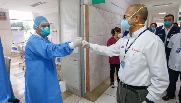 Ministro de Salud, Victor Zamora inspecciona el Hospital Hipólito Unanue, en El Agustino