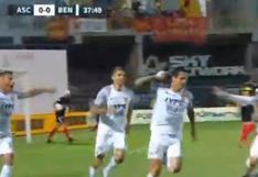 Gianluca Lapadula marcó el 1-0 de Benevento sobre Ascoli por la Serie B de Italia