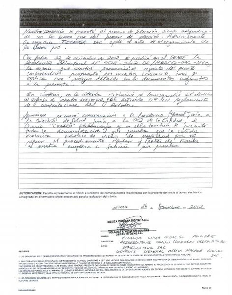 Presentan queja al OSCE por compra de equipo de Rayos X