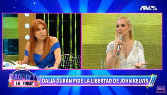 Dalia Durán se presentó en el programa "Magaly TV: La Firme" tras convertirse en blanco de duras críticas. (Foto: Captura Magaly TV: La Firme).