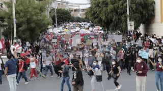 Miles de piuranos salen a protestar contra el gobierno de Manuel Merino 