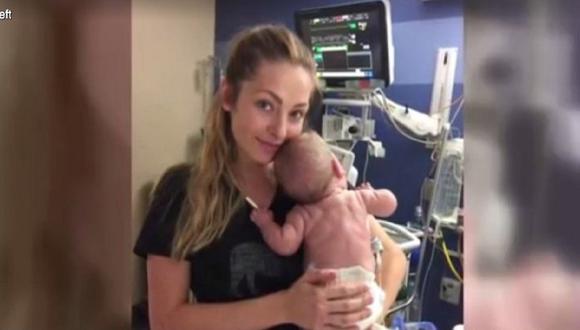 Su bebé murió y ella mostró su agradecimiento a un hospital infantil de esta manera