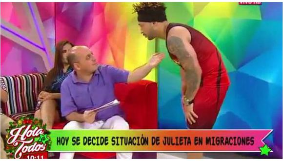 Zumba y 'Metiche' se pelean en pleno programa por Julieta Rodríguez (VIDEO)