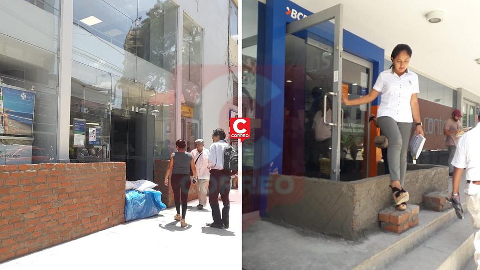 Colocan muros en locales del centro histórico por temor a un nuevo desborde del río (FOTOS)