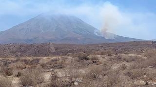 Se registra incendio forestal en el sector Mal Paso - Cangallo, en Chiguata