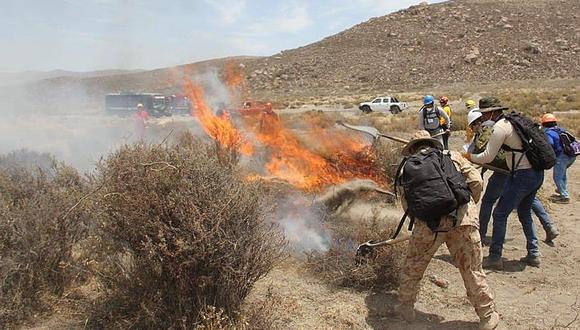 Incendios en Arequipa se originan por mala práctica de los agricultores