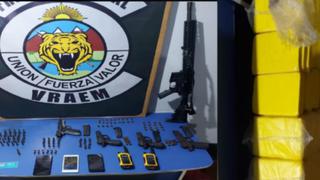 Atrapan a seis hombres dentro de casa con 84 kilos de cocaína y armas de guerra en Cusco
