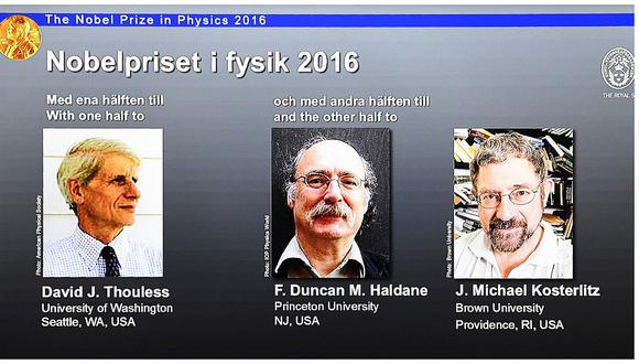 Premio Nobel de Física para tres británicos por investigaciones sobre materia "exótica"